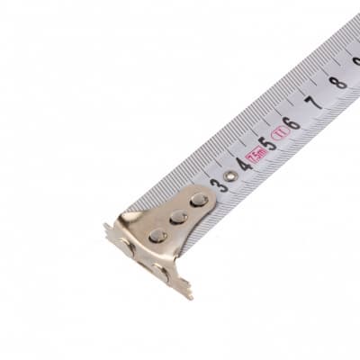 Рулетка Status Magnet 3 fixations, 7,5 м х 25 мм, обрезиненный корпус, зацеп с магнитом Matrix 31006
