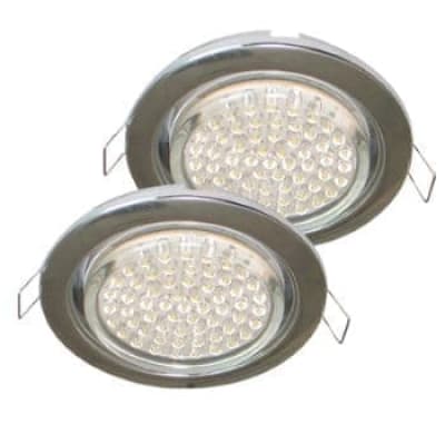 Встраиваемый светильник Ecola GX53 H4 2 pack хром FC53P2ECB
