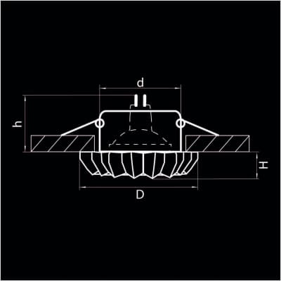 Встраиваемый светильник Lightstar Solo Ray 002120