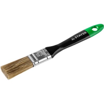 Кисть плоская STAYER 25 мм, 1", щетина искусственная, деревянная ручка KANEKARON-EURO 0106-025