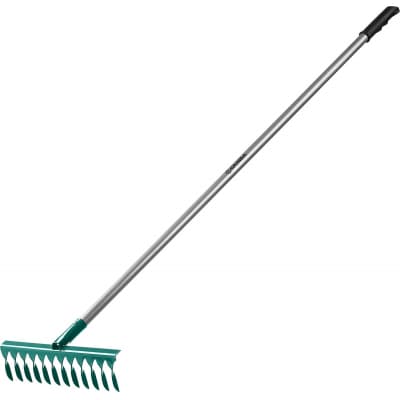 GRINDA PROLine 12 витых зубцов, грабли с алюминиевым черенком 39585