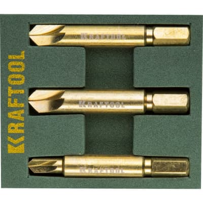 Набор экстракторов поврежденного крепежа KRAFTOOL 3 шт., 26770-H3