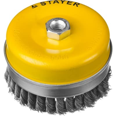 Щетка чашечная для УШМ STAYER Ø 120 мм 120 мм, 35137-120
