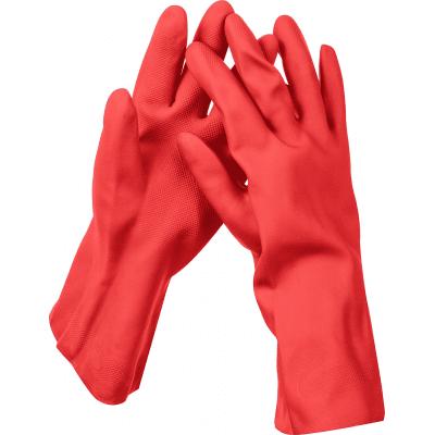ЗУБР ЛАТЕКС+ перчатки латексные хозяйственно-бытовые, стойкие к кислотам и щелочам, размер S 11250-S_z01