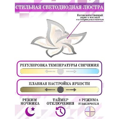 Потолочная люстра Natali Kovaltseva Smart Home LED LAMPS 81212