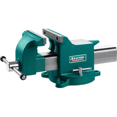 Стальные слесарные тиски KRAFTOOL STEEL, 150 мм 32701-150