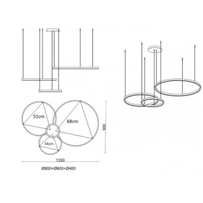 Подвесной светильник Kink Light Лаура 08246,19PA