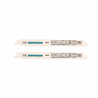 Полотна по металлу для сабельной пилы 4402 - S1122EF, 180 x 1,4 мм, 2 шт. Gross 782103
