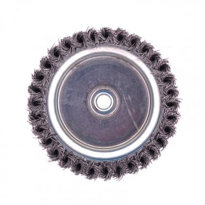 Щетка для УШМ Heavy Duty, 125 мм, М14, чашка, крученая проволока 0,5 мм Matrix 74674