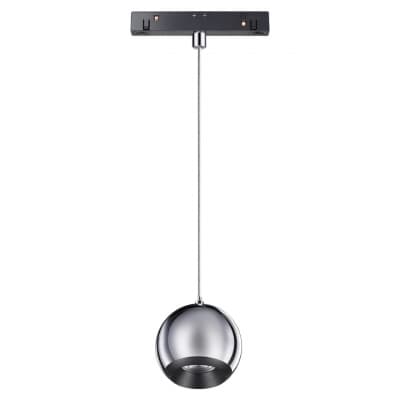 Трековый св-к для низков.шинопровода IP20 LED 4000K 10W FLUM 358403 SHINO NT20 029 хром/черн