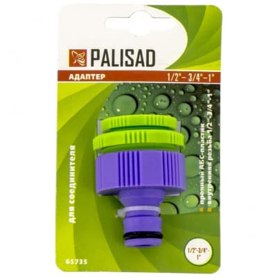 Адаптер пластмассовый, 1/2-3/4-1, внутренняя резьба Palisad 65735