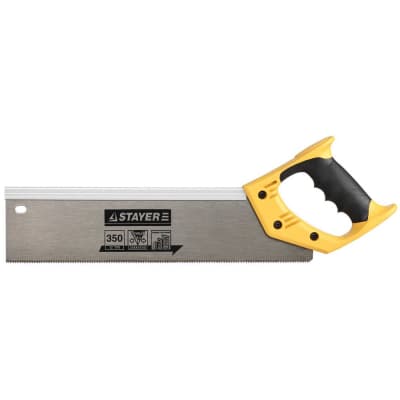 Ножовка с усиленным обушком для стусла (пила) STAYER 12 TPI, 350 мм COBRA 12 15365-35