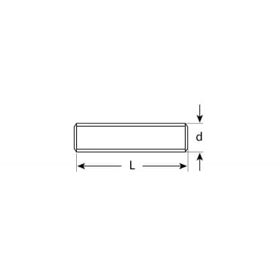 Шпилька резьбовая DIN 975 ЗУБР М14 x 1000 мм, 1 шт. 4-303350-14-1000