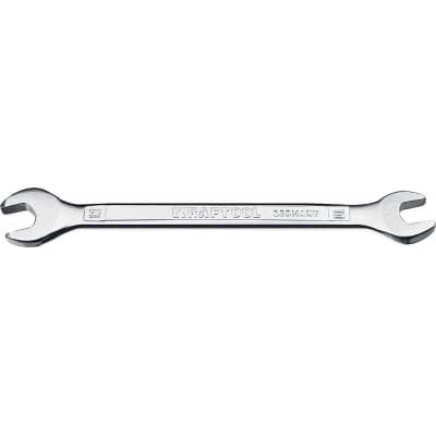 Гаечный ключ рожковый KRAFTOOL 10х12 мм, Cr-V сталь, хромированный, 27033-10-12_z01