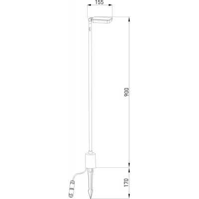 Наземный светильник Elektrostandard Joli 35175/F черный