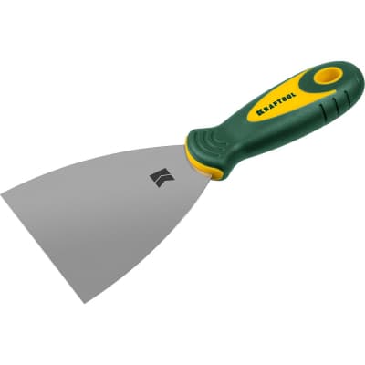 Шпательная лопатка KRAFTOOL 100 мм, нержавеющее полотно, двухкомпонентная рукоятка, 10035-100