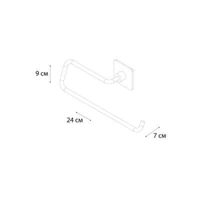 Держатель бумажных полотенец FIXSEN Square (FX-93110C)