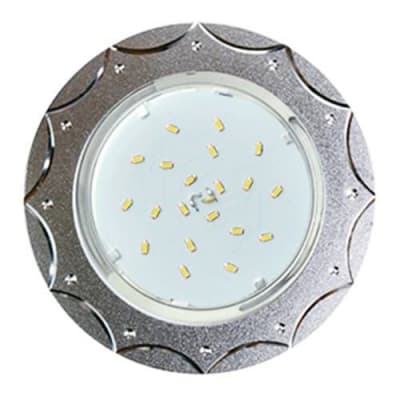 Ecola GX53 H4 DL5384 светильник встраив. без рефл. Звезда матовый Хром/Алюм 20x110 (к+) FC5384ECB
