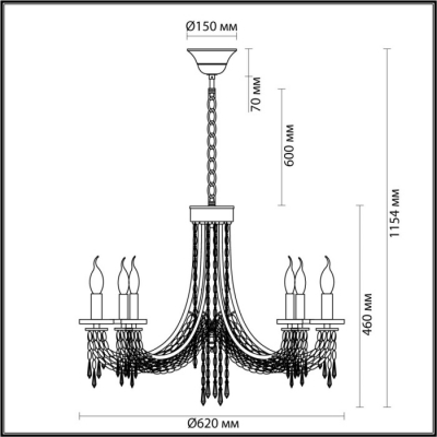 Подвесная люстра Odeon Capel 5063/6