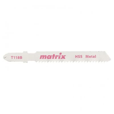 Полотна для электролобзика  по металлу, 3 шт,T118B, 50 x 2 мм, HSS Matrix 78229