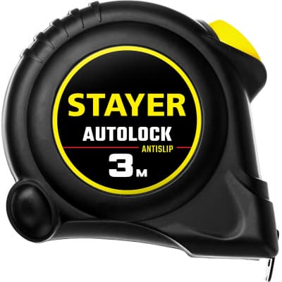 STAYER АutoLock 3м / 16мм рулетка с автостопом 2-34126-03-16_z02