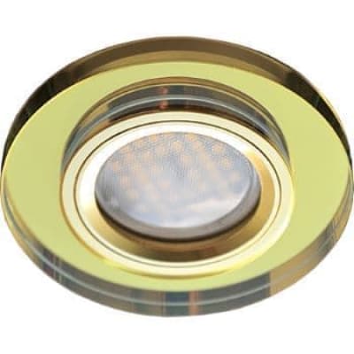 Встраиваемый светильник Ecola MR16 DL1650 GU5.3 Glass золото/прозрачный FG1650EFF