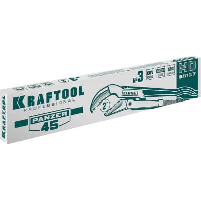 KRAFTOOL PANZER-45, №3, ключ трубный, изогнутые губки 2735-20_z02