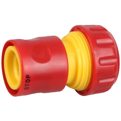 Соединитель GRINDA O 3/4", пластмассовый, с автостопом, 8-426330_z01