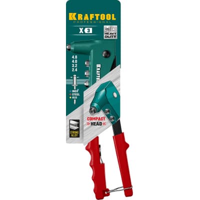 KRAFTOOL X-3 заклепочник, литой корпус 31170_z01