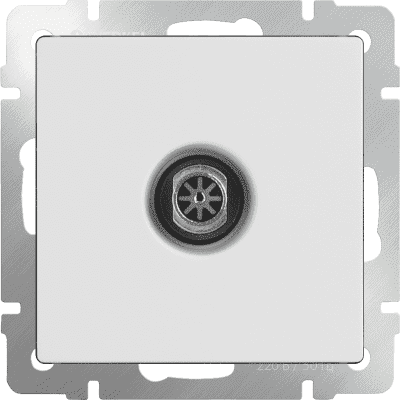 Розетка TV оконечная Werkel WL01-TV белая W1183001