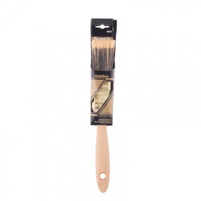 Кисть плоская Golden 1, искусственная щетина, деревянная ручка MTX 83216