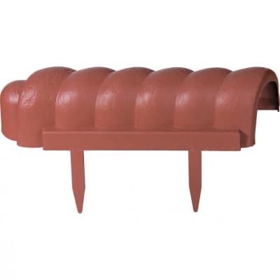 Бордюр Волна, 7 х 350 см, терракот, Россия, Palisad 65045