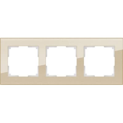 Рамка на 3 поста Werkel Favorit  WL01-Frame-03 шампань 4690389122972