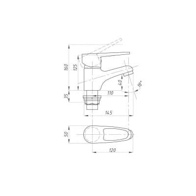 Смеситель для раковины FAUZT FZs940-B126 тип См-УмОЦБА