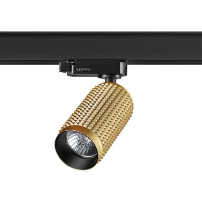 Трехфазный трековый cветильник IP20 GU10 50W 220V MAIS 370768 PORT NT21 000 золото   NOVOTECH MAIS 370768