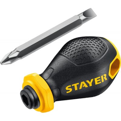 STAYER Hercules-Mini 2-in-1 38 мм переставная отвертка PH2/SL6 2511_z02