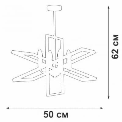 Потолочная люстра Vitaluce V3004-1/4PL