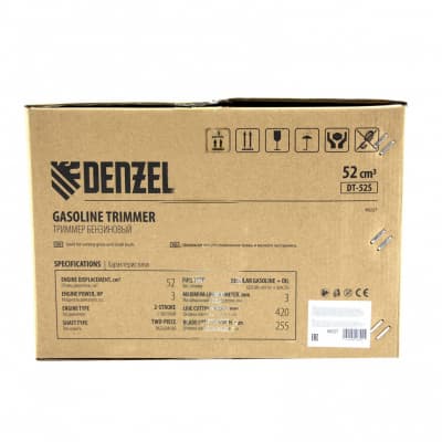 Триммер бензиновый DT 52S, 52 см3, 3 л. с, разъемная штанга, состоит из 2 частей Denzel 96227