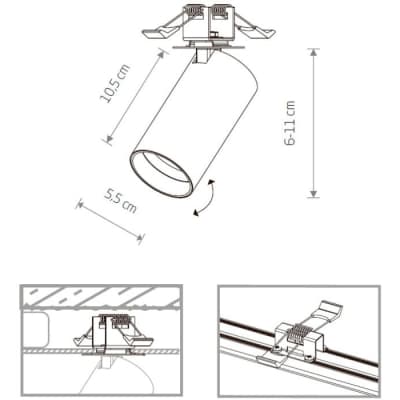 Спот Nowodvorski Mono Surface 7683