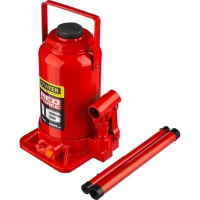 Домкрат бутылочный гидравлический RED FORCE STAYER 16т, 230-460 мм 43160-16_z01