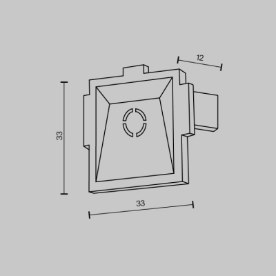 Заглушка Maytoni Accessories for tracks Radity TRA084EC-12B