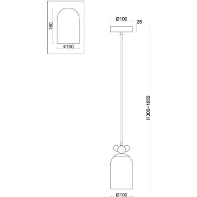 Подвесной светильник Freya Pitch FR5365PL-01CH