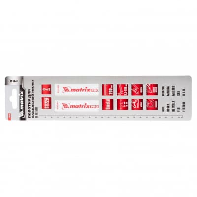 Полотна по металлу для сабельной пилы S1122EF 200/1,4 мм, Bimetal, 2 шт, Pro Matrix 782010