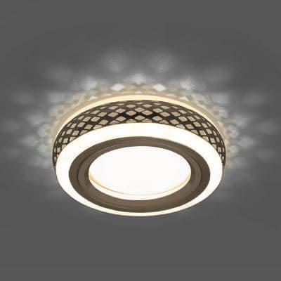 Встраиваемый светильник Gauss Backlight BL082 бронза/белый GU5.3 3W Led 3000K