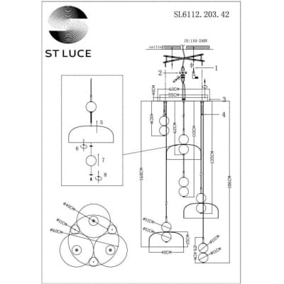 Подвесной светильник ST Luce Ode SL6112.203.42