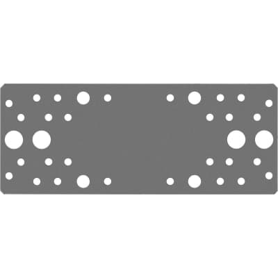 ЗУБР 200 x 80 x 2 мм, крепежная пластина КП-2.0 310236-200-80