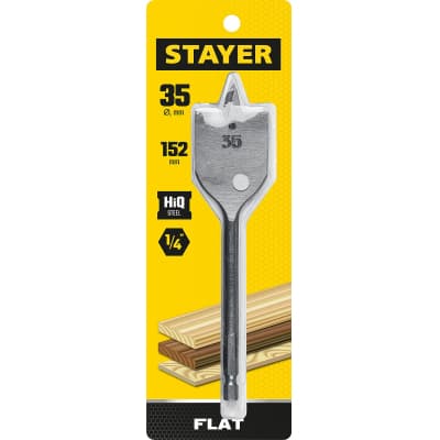 STAYER FLAT 35x152мм, сверло по дереву перовое 2950-35_z01