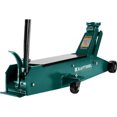 Домкрат подкатной гидравлический KRAFTOOL 10т, 160-560 мм, удлиненный High-Lift 43455-10