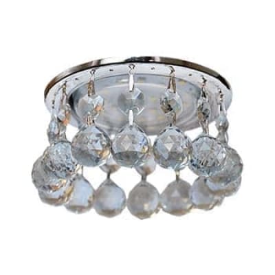 Встраиваемый светильник Ecola GX53 H4 5346 Glass хром/тонированный FC53RVECB