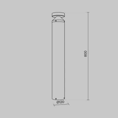 Наземный фонарь Maytoni Olten O591FL-L12GF3K1